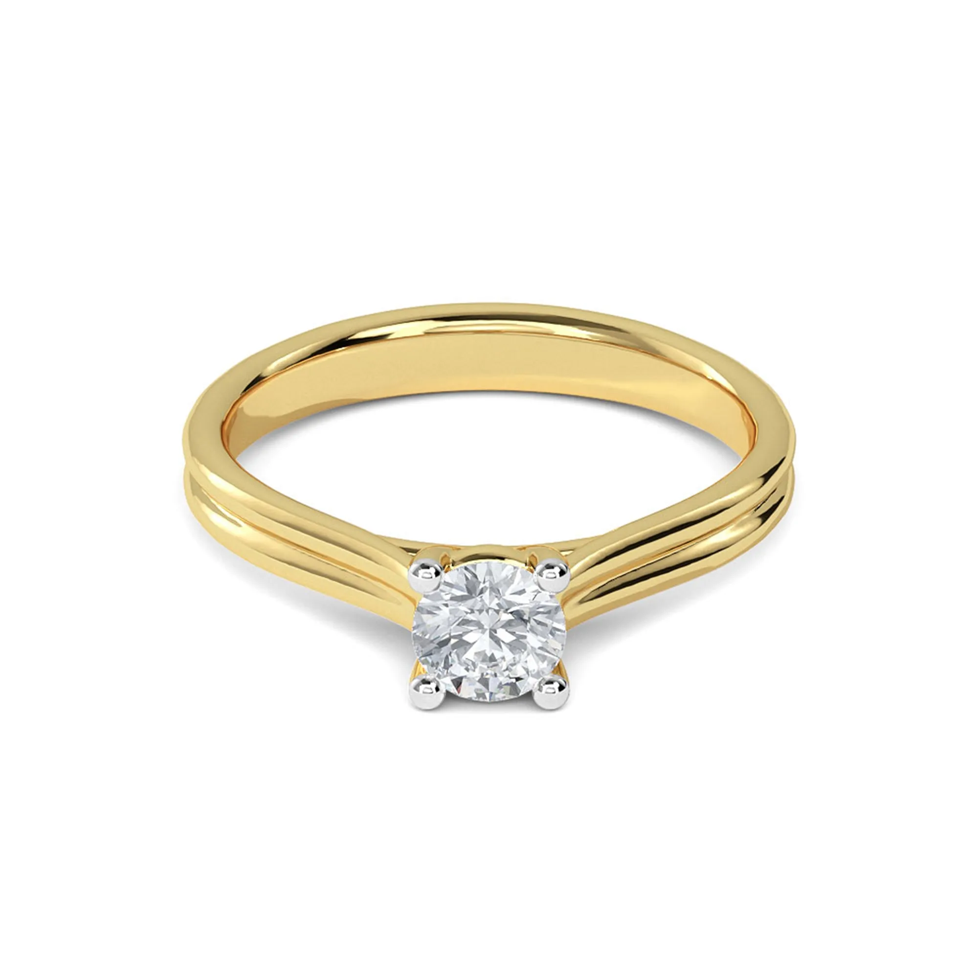 0.33 CT Lunara Solitaire Ring