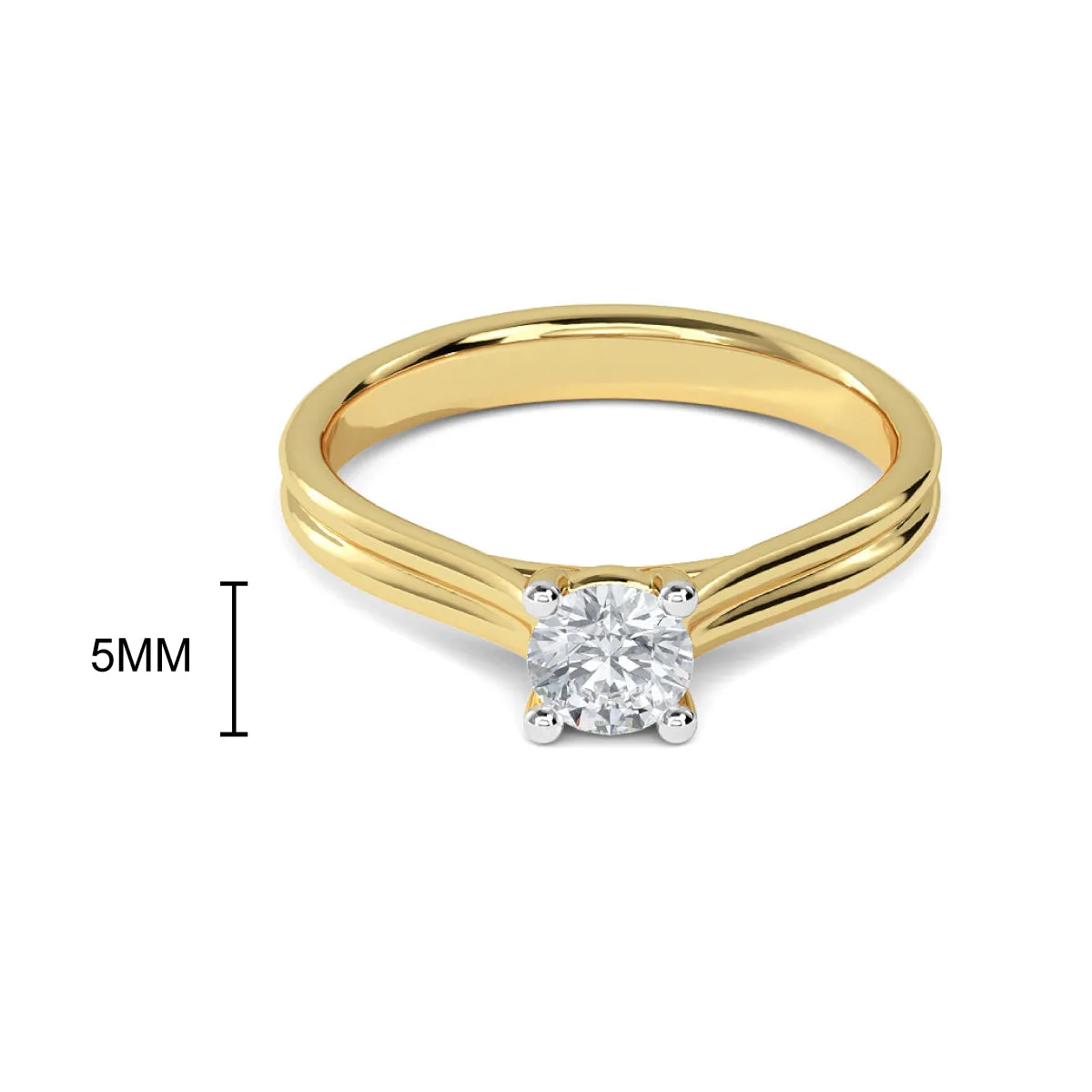 0.33 CT Lunara Solitaire Ring