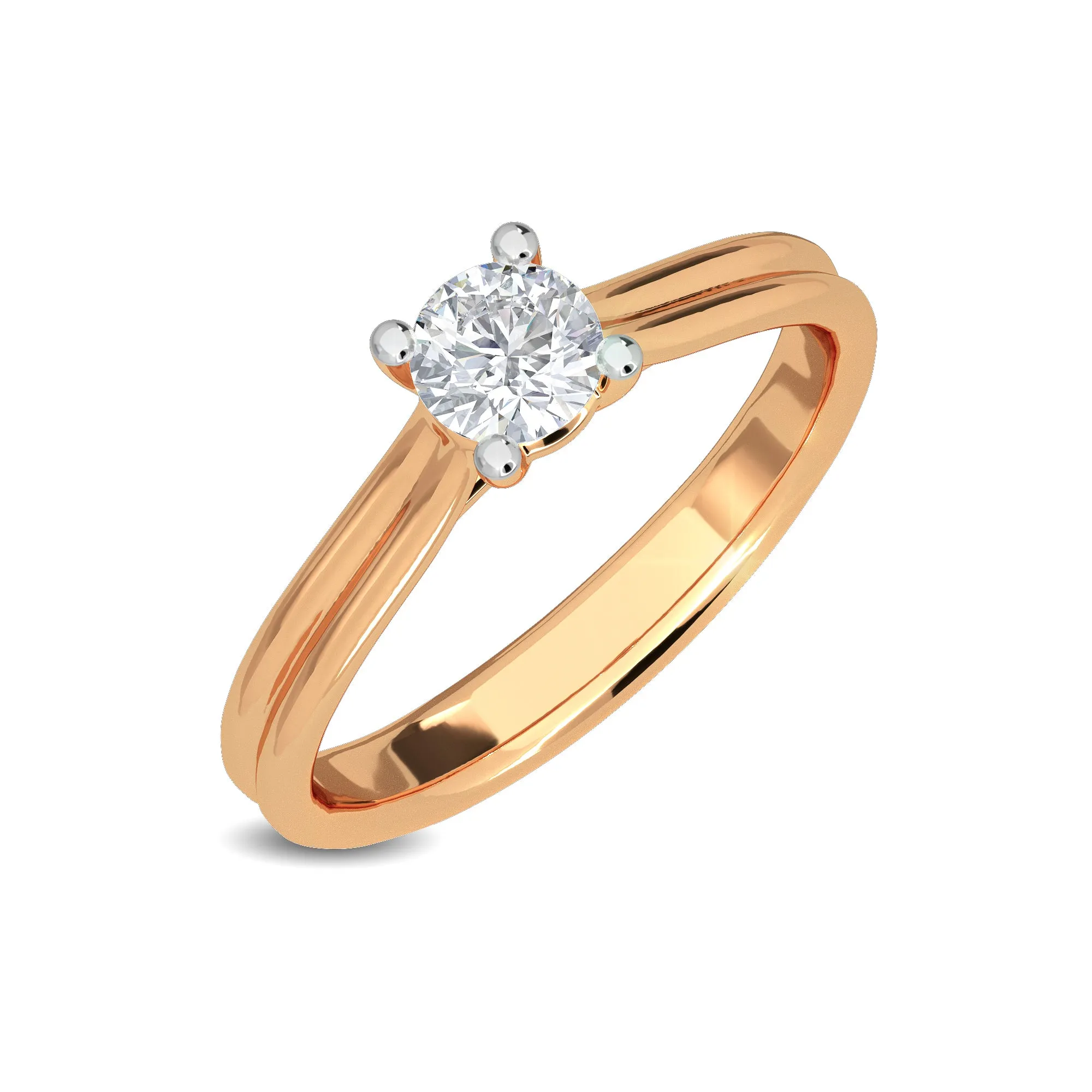 0.33 CT Lunara Solitaire Ring