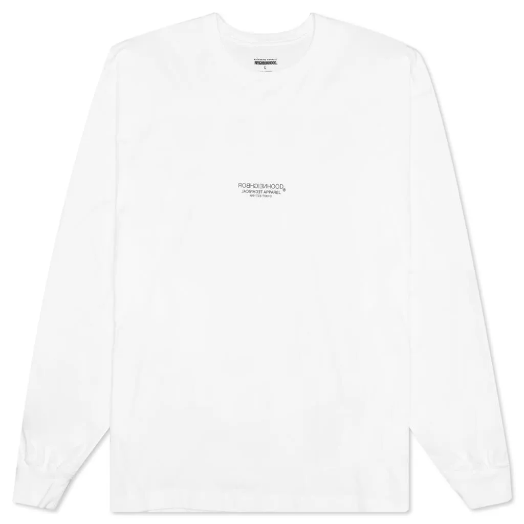 1 CO L/S Tee - White