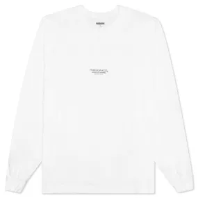 1 CO L/S Tee - White