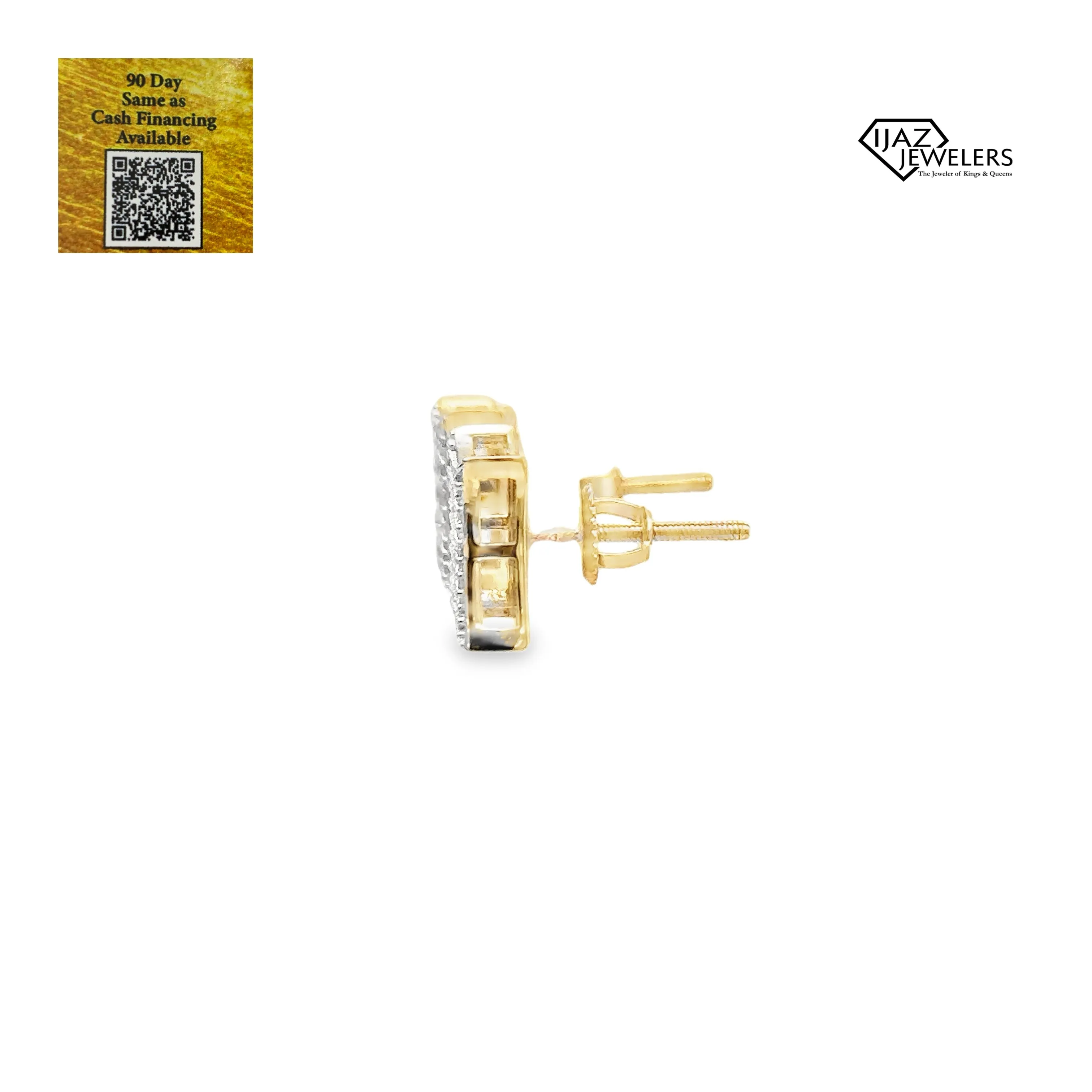 10K gold 0.18 CTW Diamond Earrings