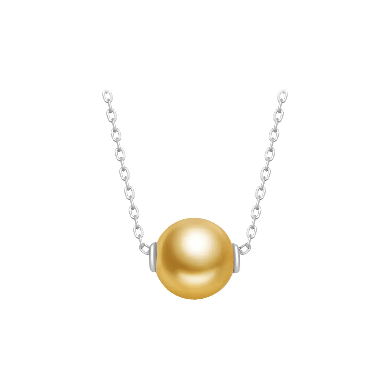 18K Solid Gold Interchangeable Freshwater Pearl Necklace KN00050 | Possibilities