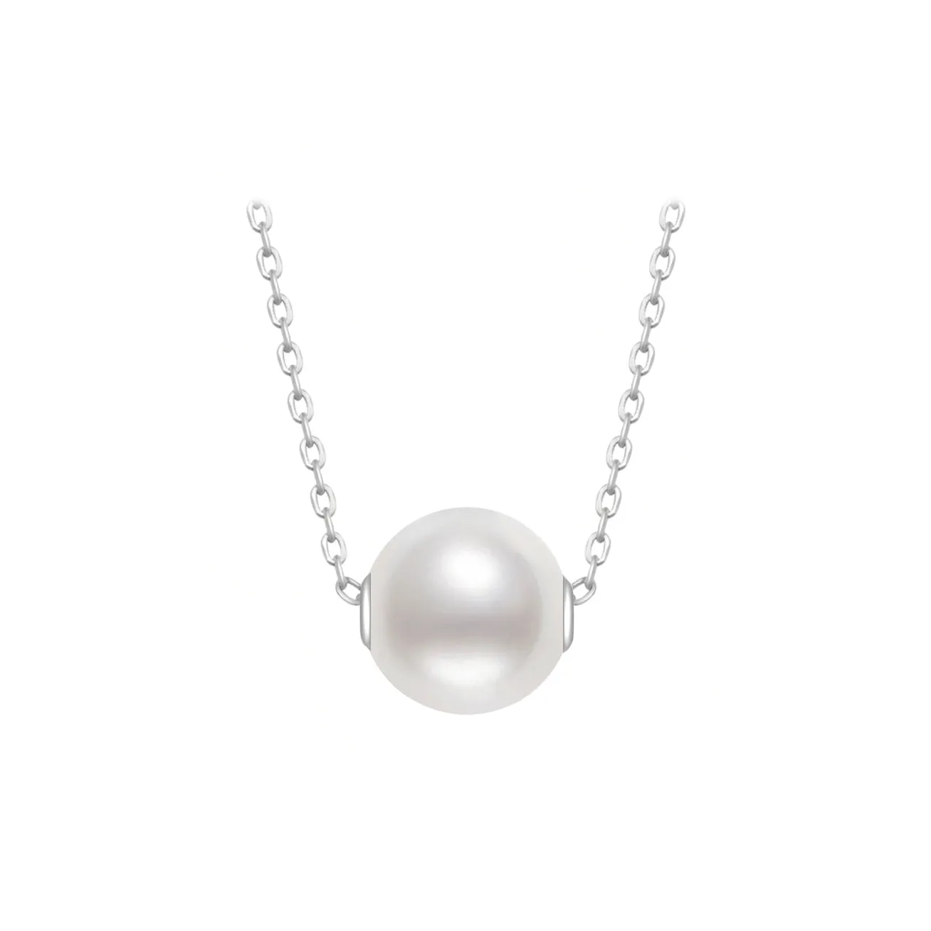 18K Solid Gold Interchangeable Freshwater Pearl Necklace KN00050 | Possibilities