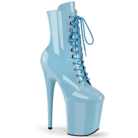 8 Inch Heel FLAMINGO-1020 Baby Blue Patent