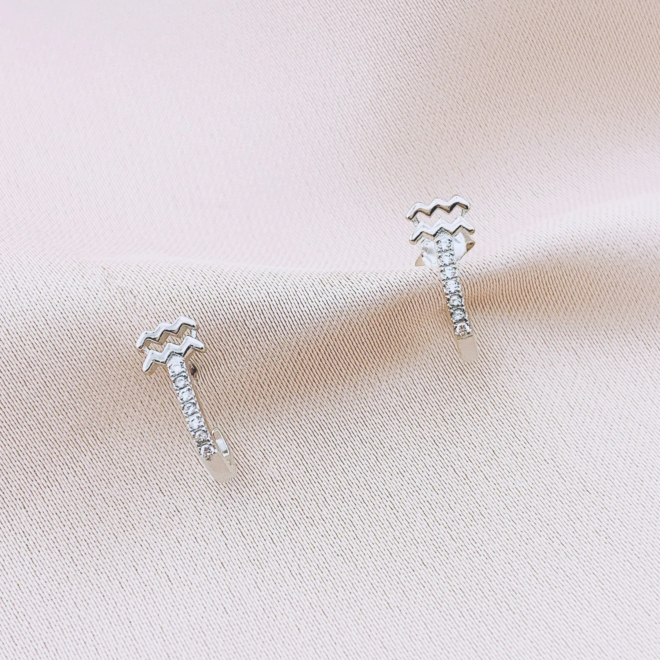 925 Silver Aquarius Stud Constellation Earring