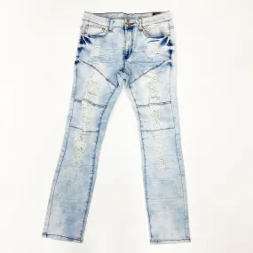 Argonaut Nations Ripped Denim Pant Ice Blue