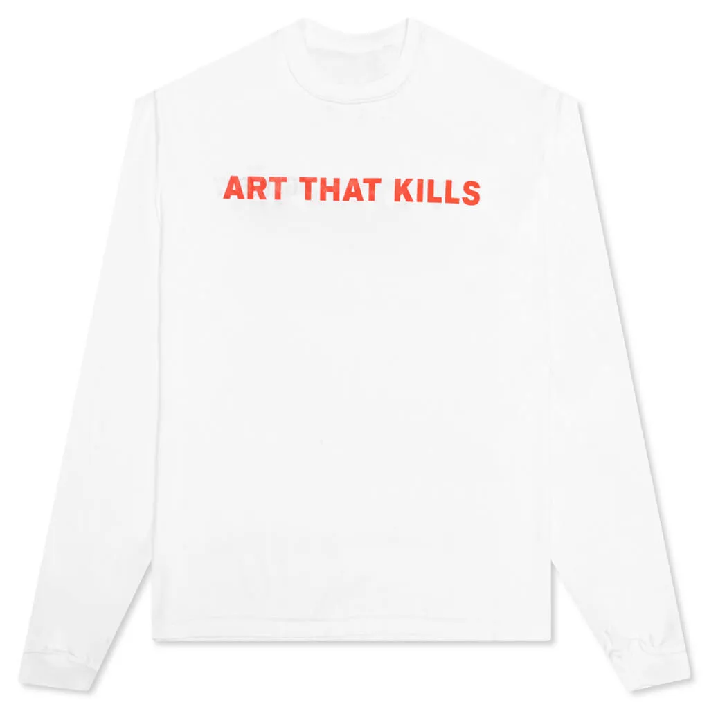 Art That Kills L/S Tee - White