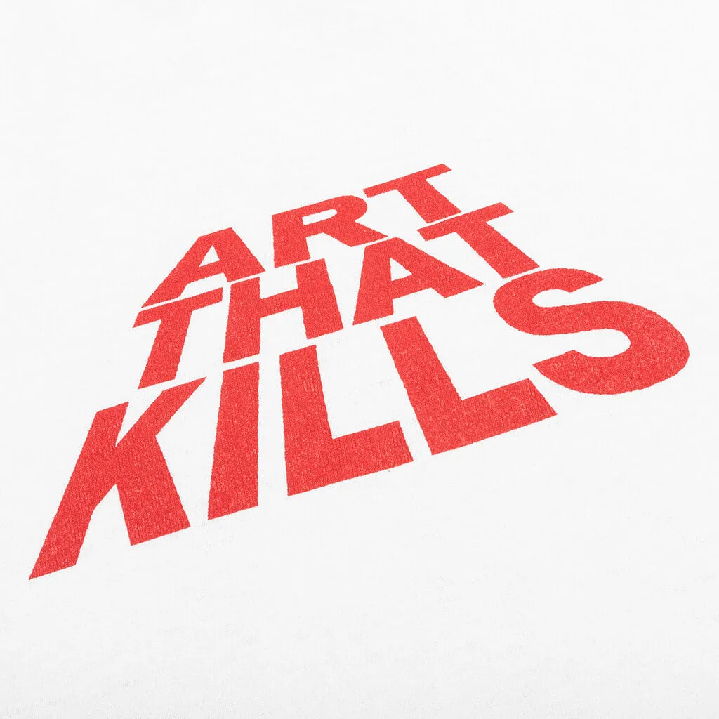 Art That Kills Stack Logo Tee - White