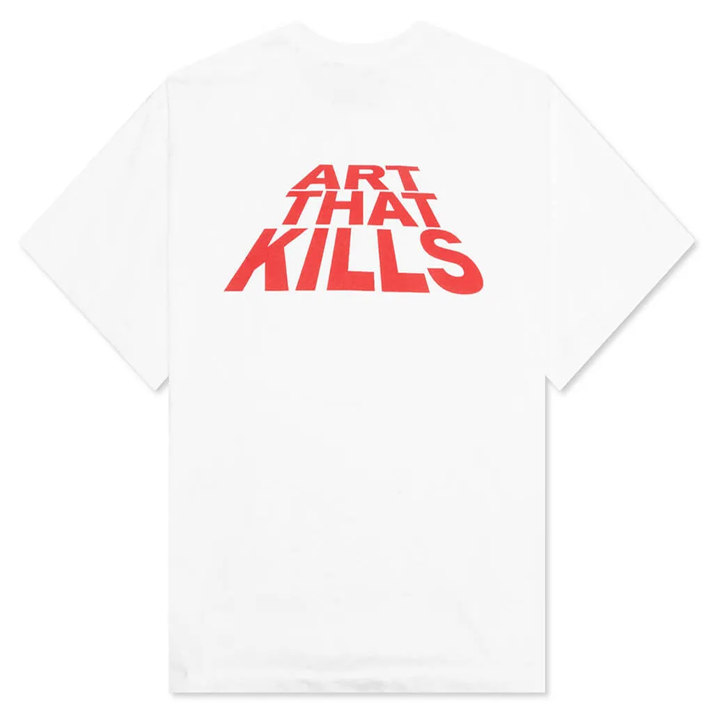 Art That Kills Stack Logo Tee - White