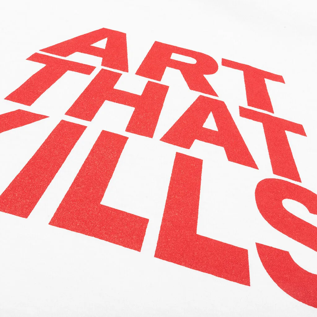 Art That Kills Stack Logo Tee - White