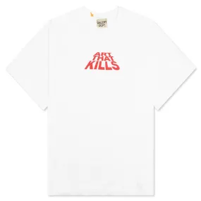 Art That Kills Stack Logo Tee - White