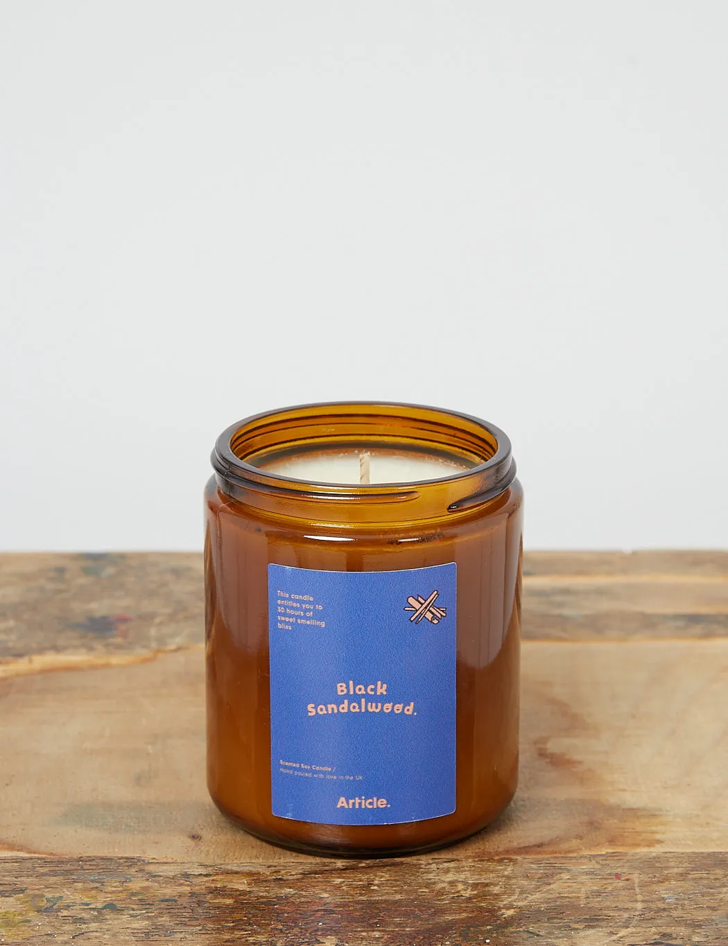 Article. Hand Poured UK Soy Candle - Black Sandalwood