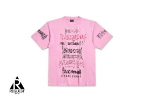 Balenciaga DIY Metal Tee Pink