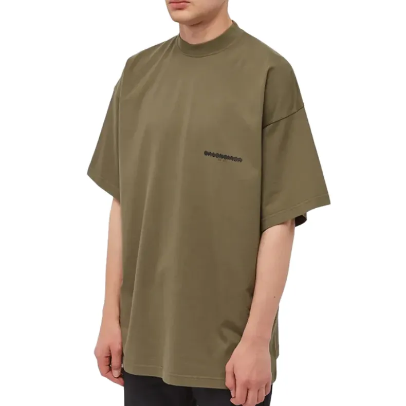 Balenciaga Strike 1917 Oversized Tee Khaki Olive