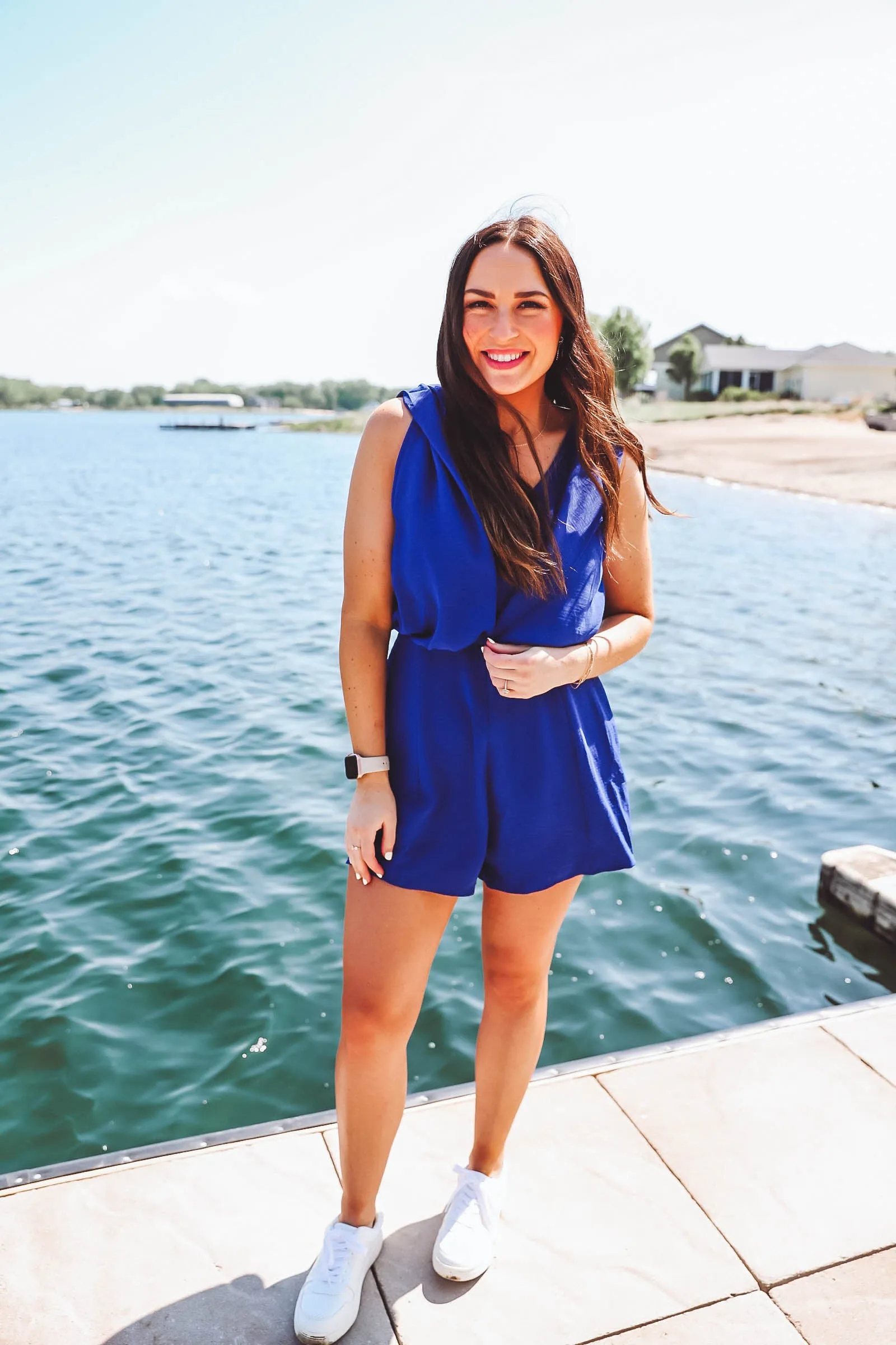 Becca Romper-Dark Blue