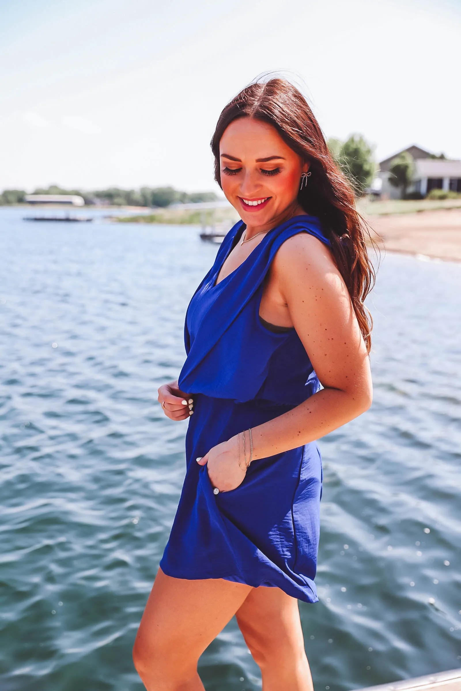 Becca Romper-Dark Blue