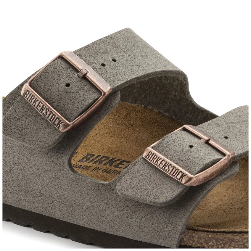 Birkenstock UNISEX Arizona Birkibuc (Stone - Narrrow Fit)