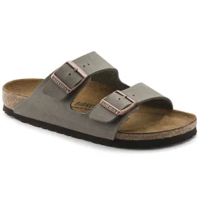 Birkenstock UNISEX Arizona Birkibuc (Stone - Narrrow Fit)