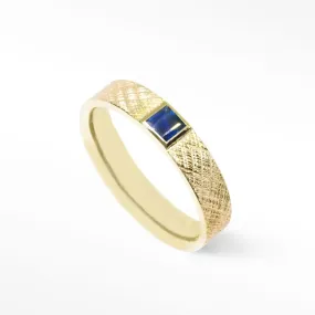 Blue Sapphire Gold 18k Ring