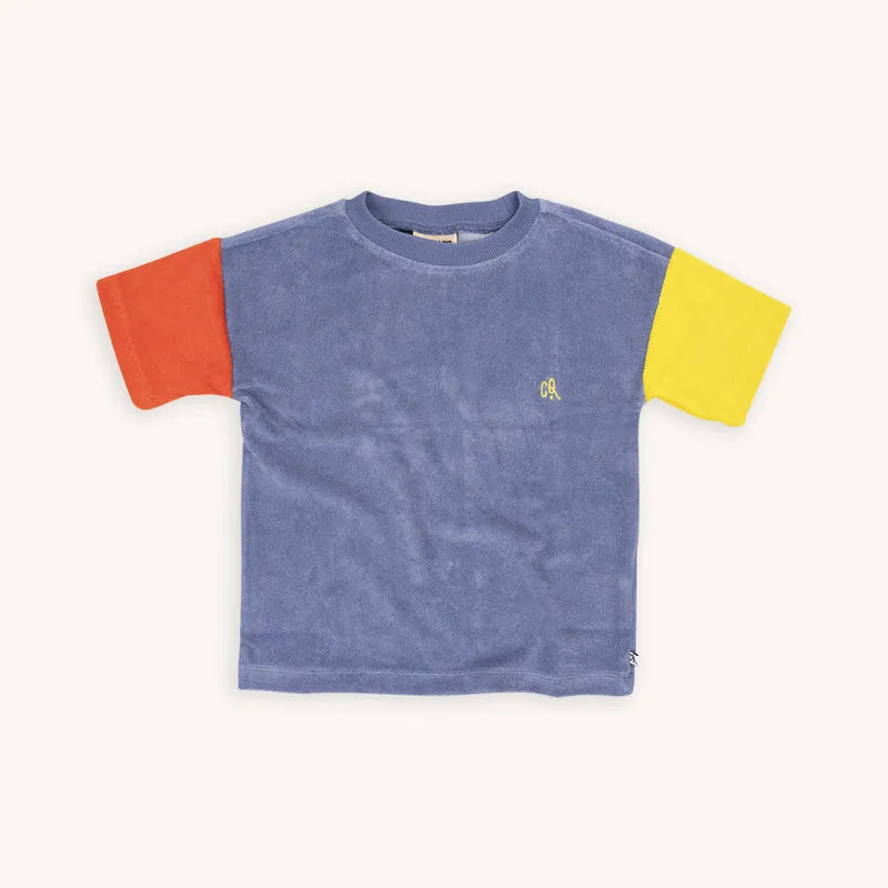 CarlijnQ Basic Blue Oversized Terry T-Shirt