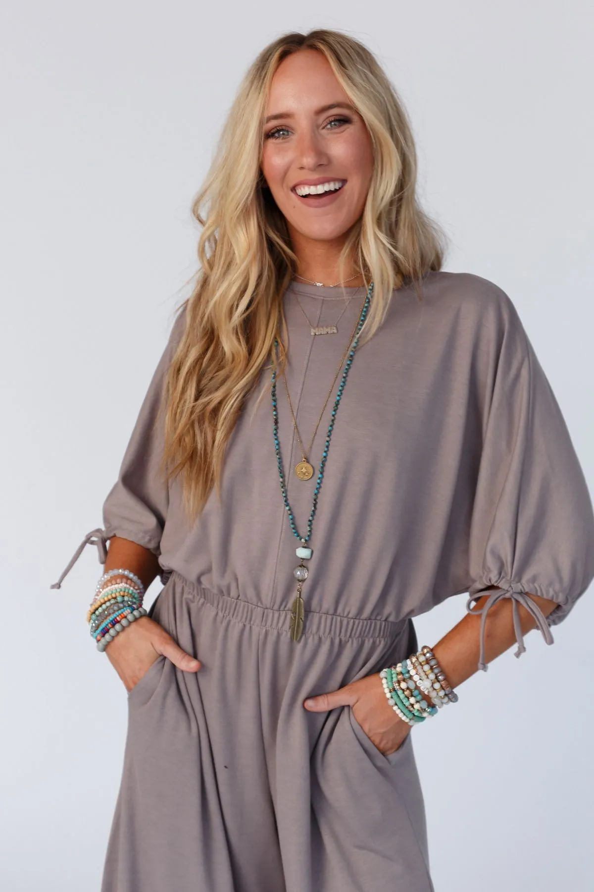 Carolina Comfy Wide Leg Jumpsuit - Coco