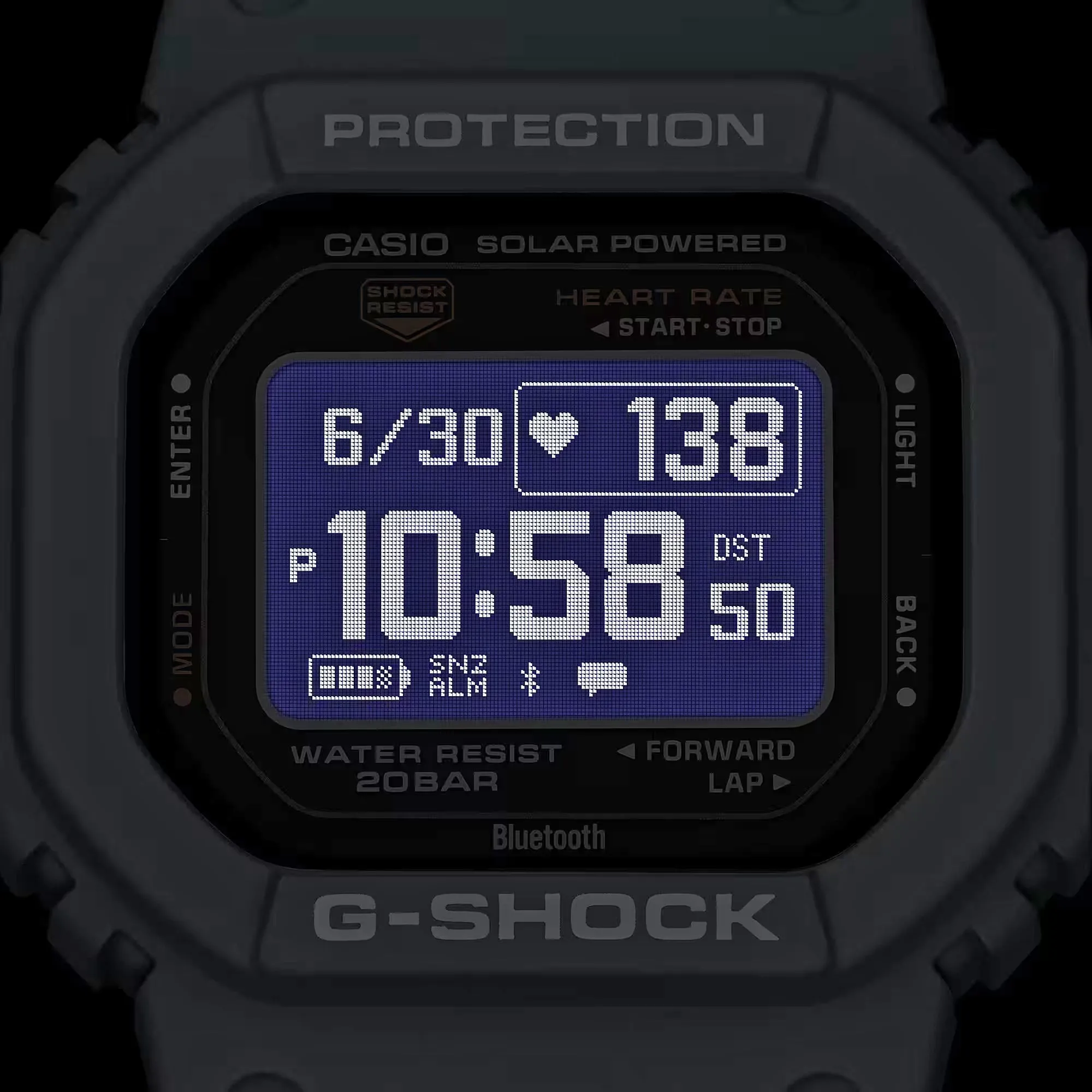 CASIO G-SHOCK DWH5600-2 Teal Move Heart Rate Monitor Solar Activity Watch