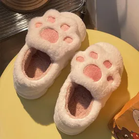 Cat Paw Cotton Slippers - Kimi