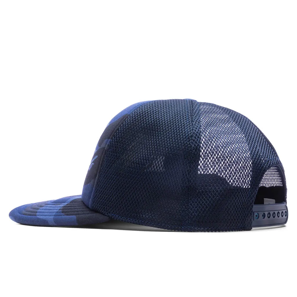 Color Camo College Mesh Cap - Navy