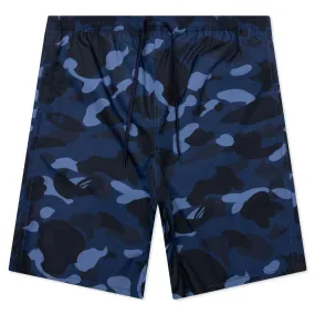 Color Camo Shark Reversible Shorts - Navy