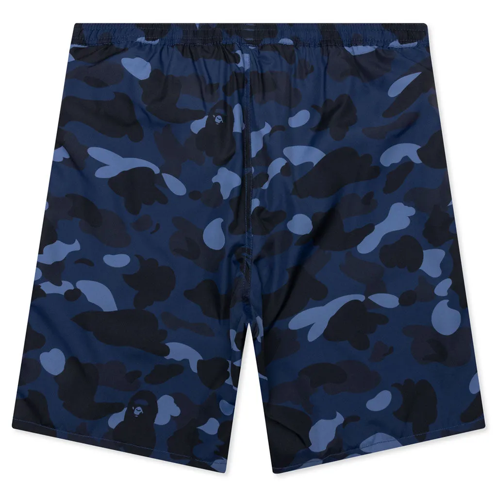 Color Camo Shark Reversible Shorts - Navy