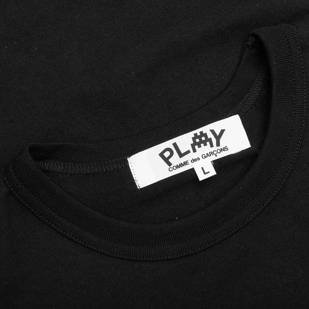 Comme des Garcons PLAY x the Artist Invader Women's S/S Tee - Black