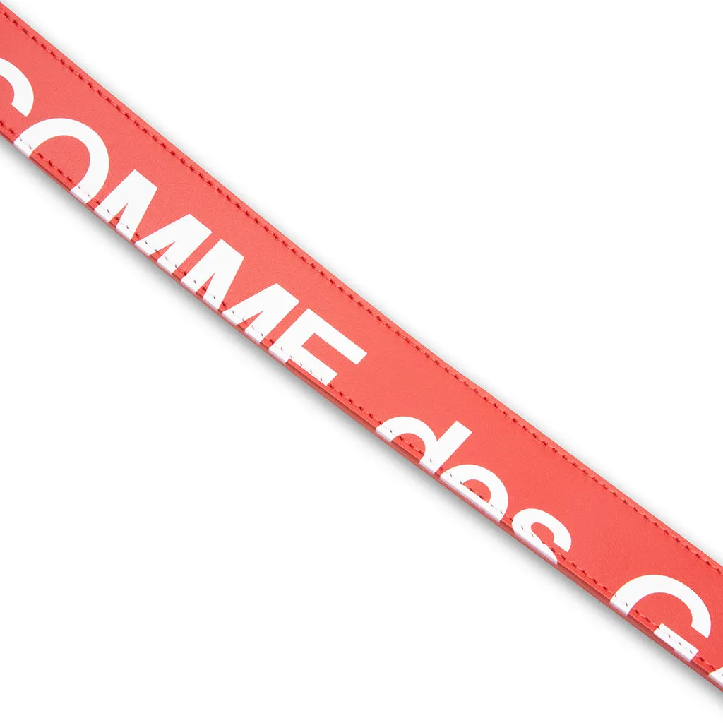 Comme des Garcons SA0911HL Huge Logo Belt - Red