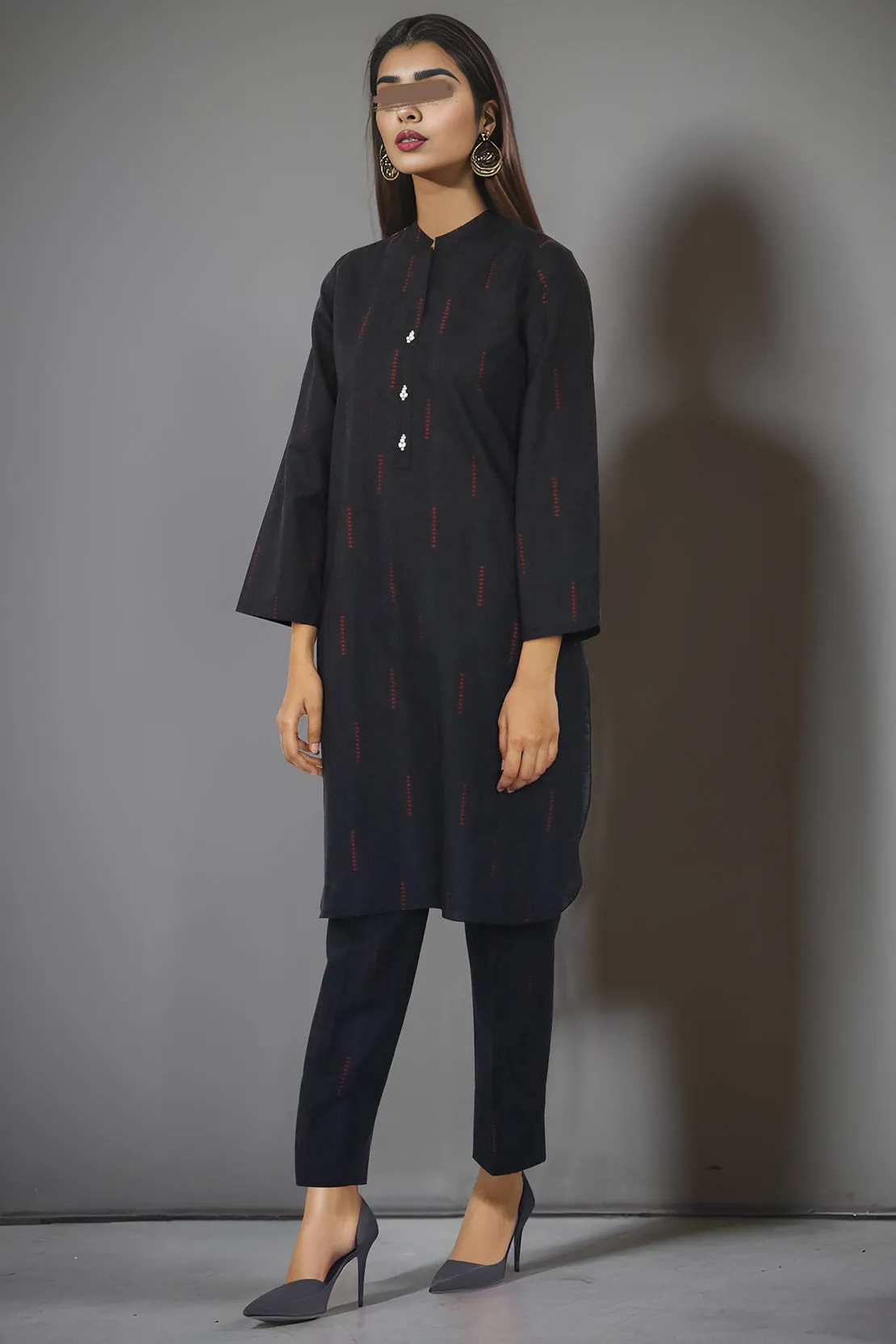 Cotton Jacquard Stitched 2 Piece (Shirt/Trouser)