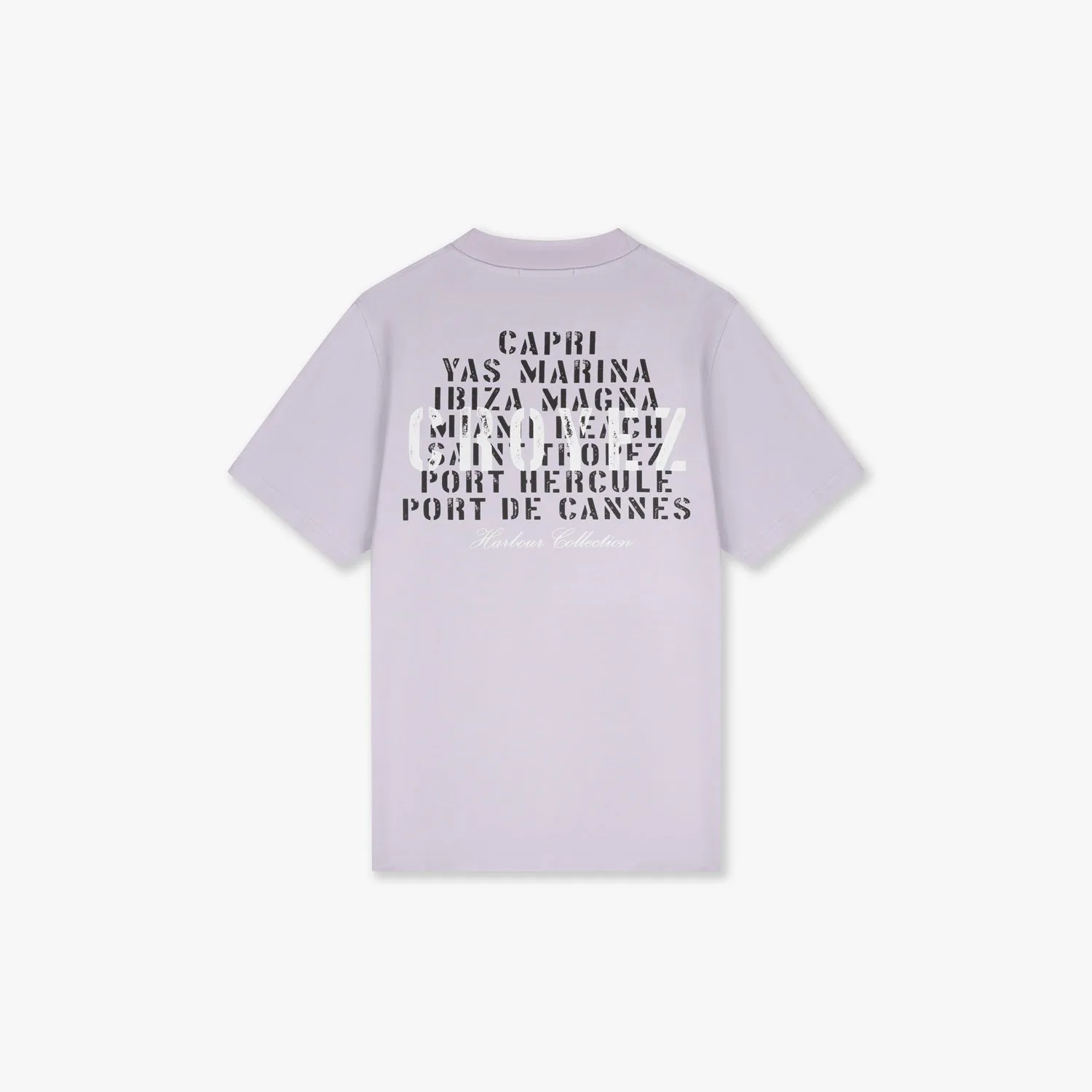 CROYEZ HARBOUR T-SHIRT - PURPLE/WHITE