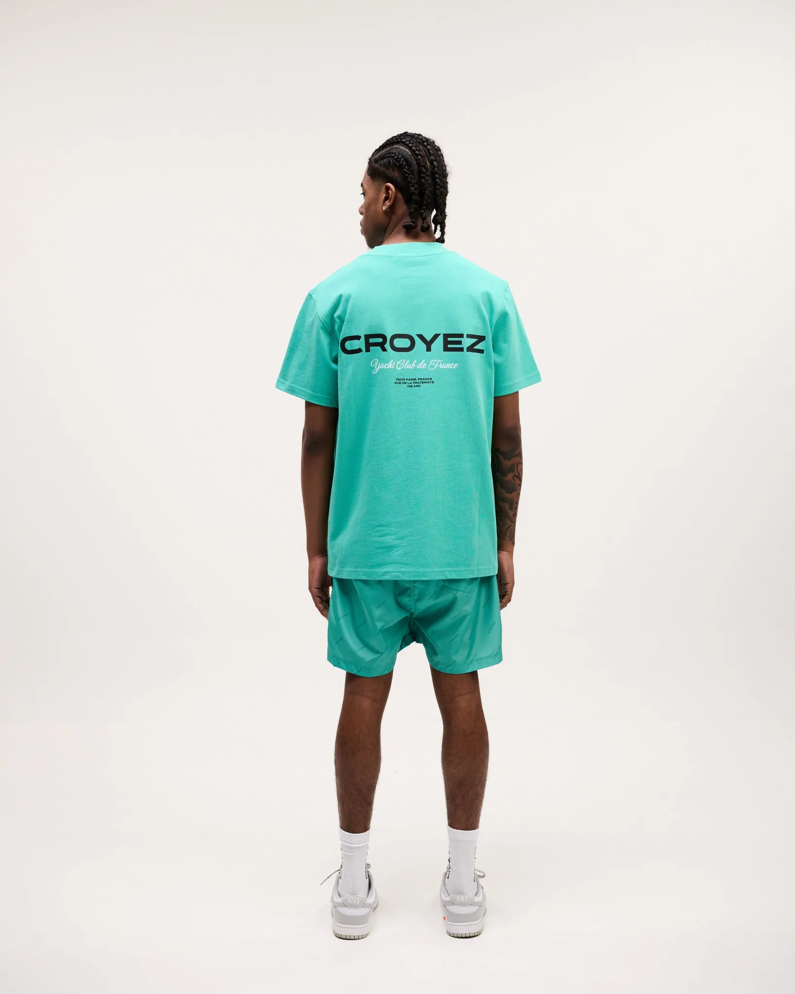 CROYEZ YACHT CLUB T-SHIRT - TEAL/BLACK