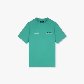 CROYEZ YACHT CLUB T-SHIRT - TEAL/BLACK