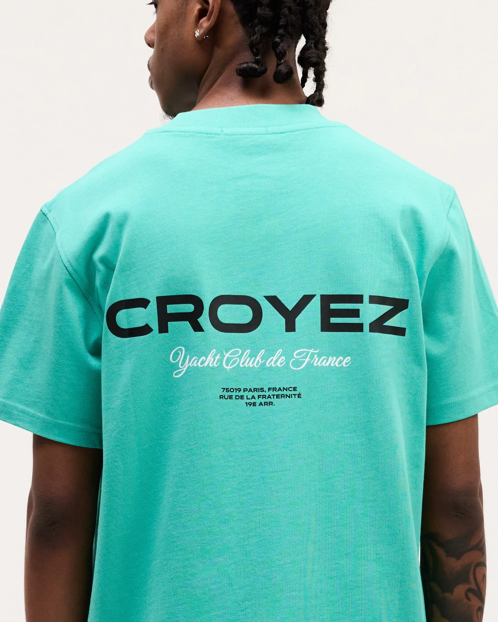 CROYEZ YACHT CLUB T-SHIRT - TEAL/BLACK