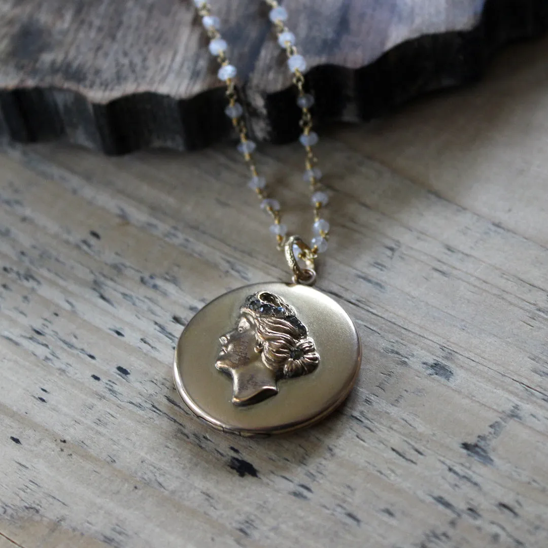 Crystal Gibson Girl Locket