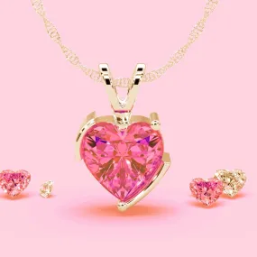 Cupid heart natural pink sapphire-11438