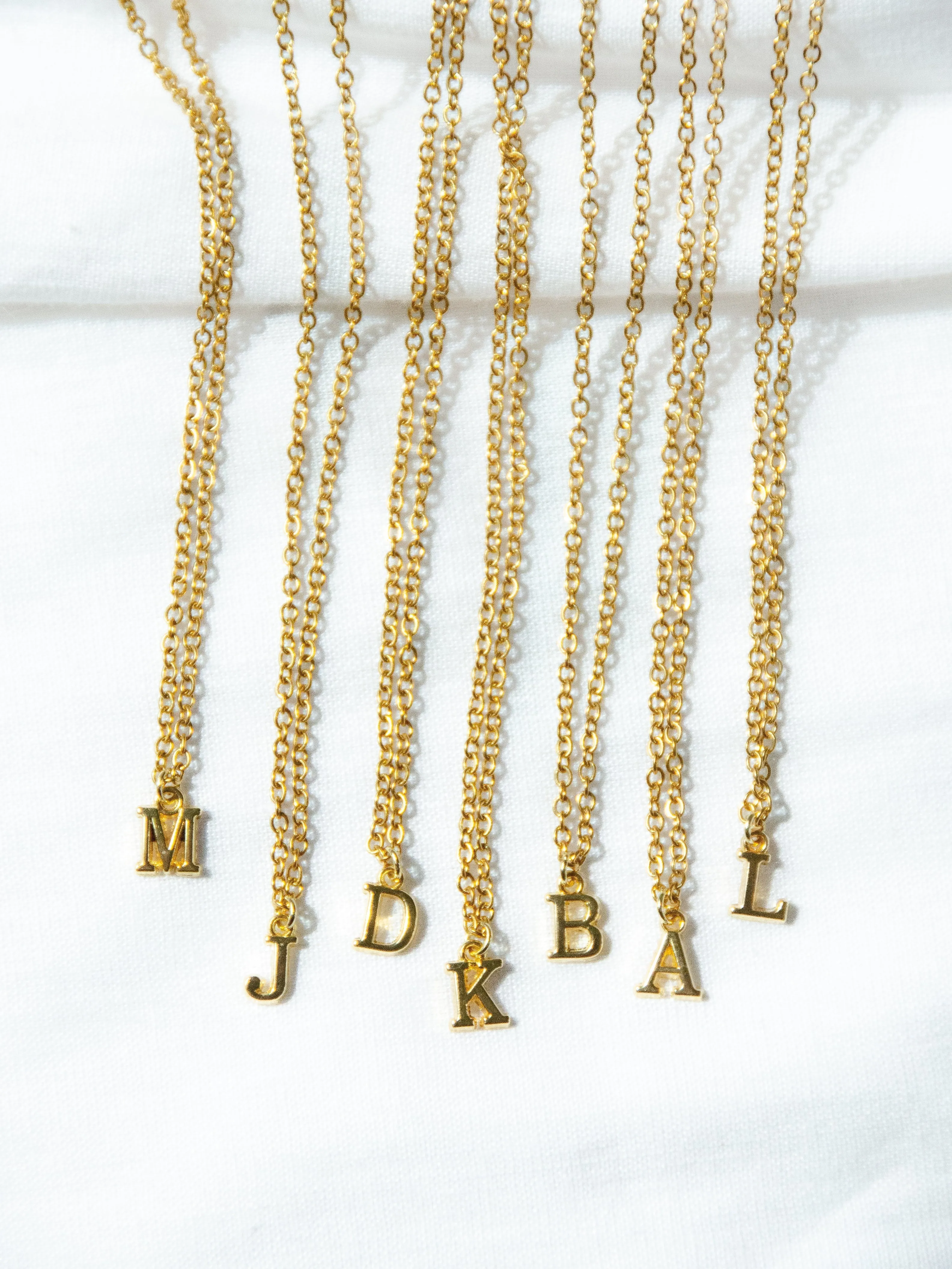 Custom 14K Gold Initial Necklace Argyle Christmas Gift