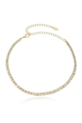 Dainty Crystal Strands Choker