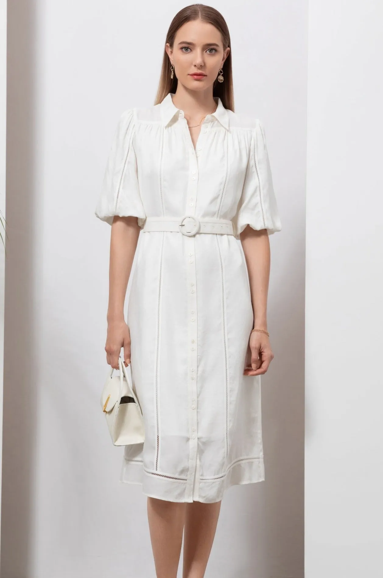 Daphne Long Dress - White - GDS