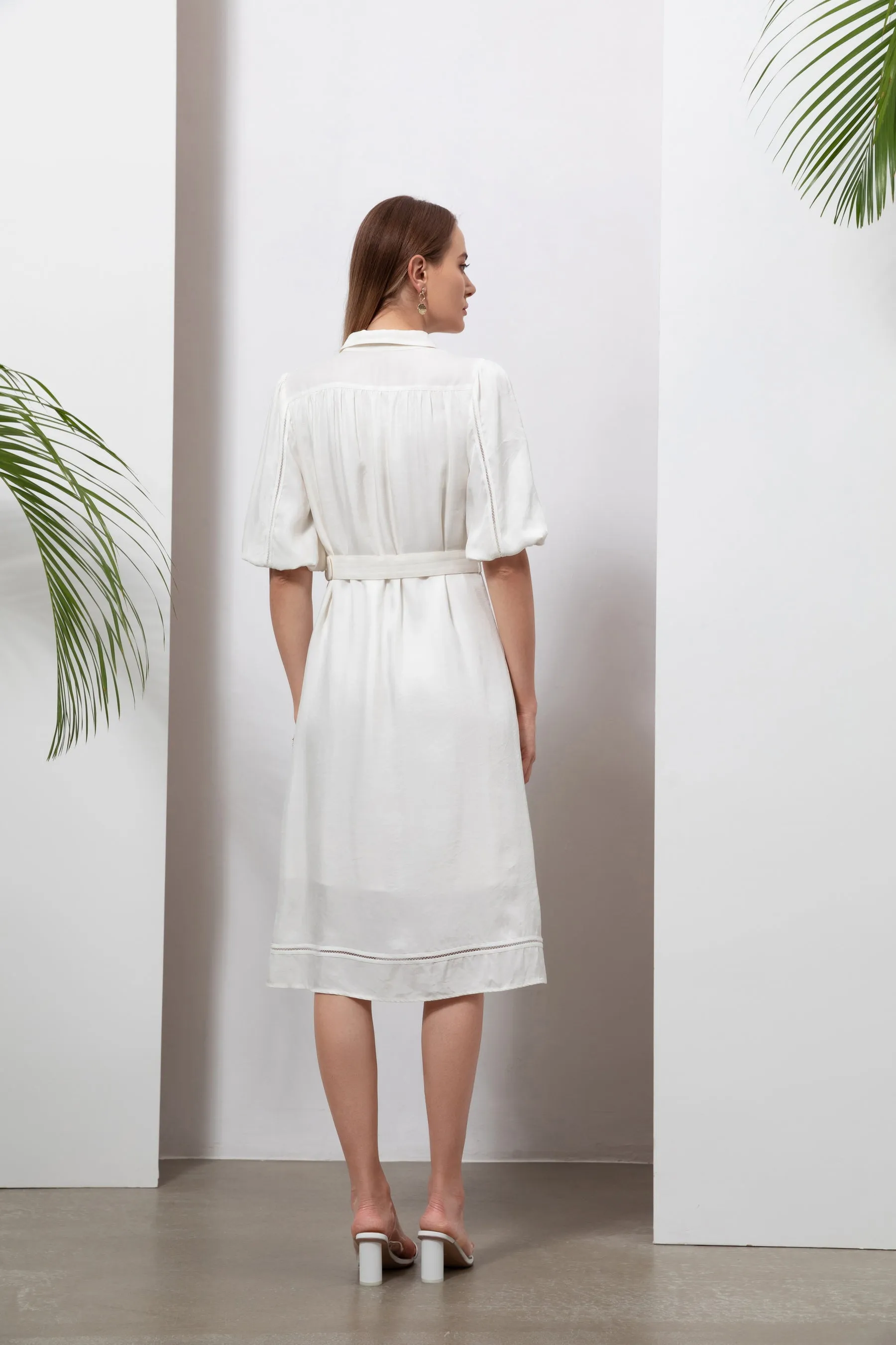 Daphne Long Dress - White - GDS