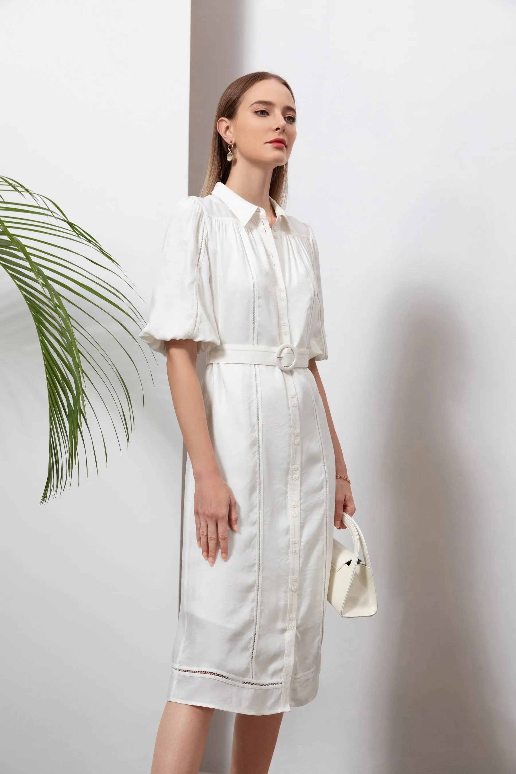 Daphne Long Dress - White - GDS