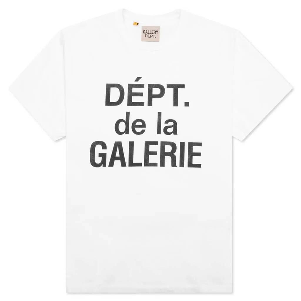 Dept De La Galerie Classic Tee - White