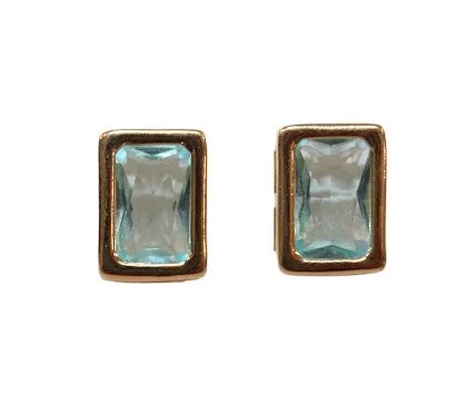 EARRING RECTANGLE COLOR CRYSTAL