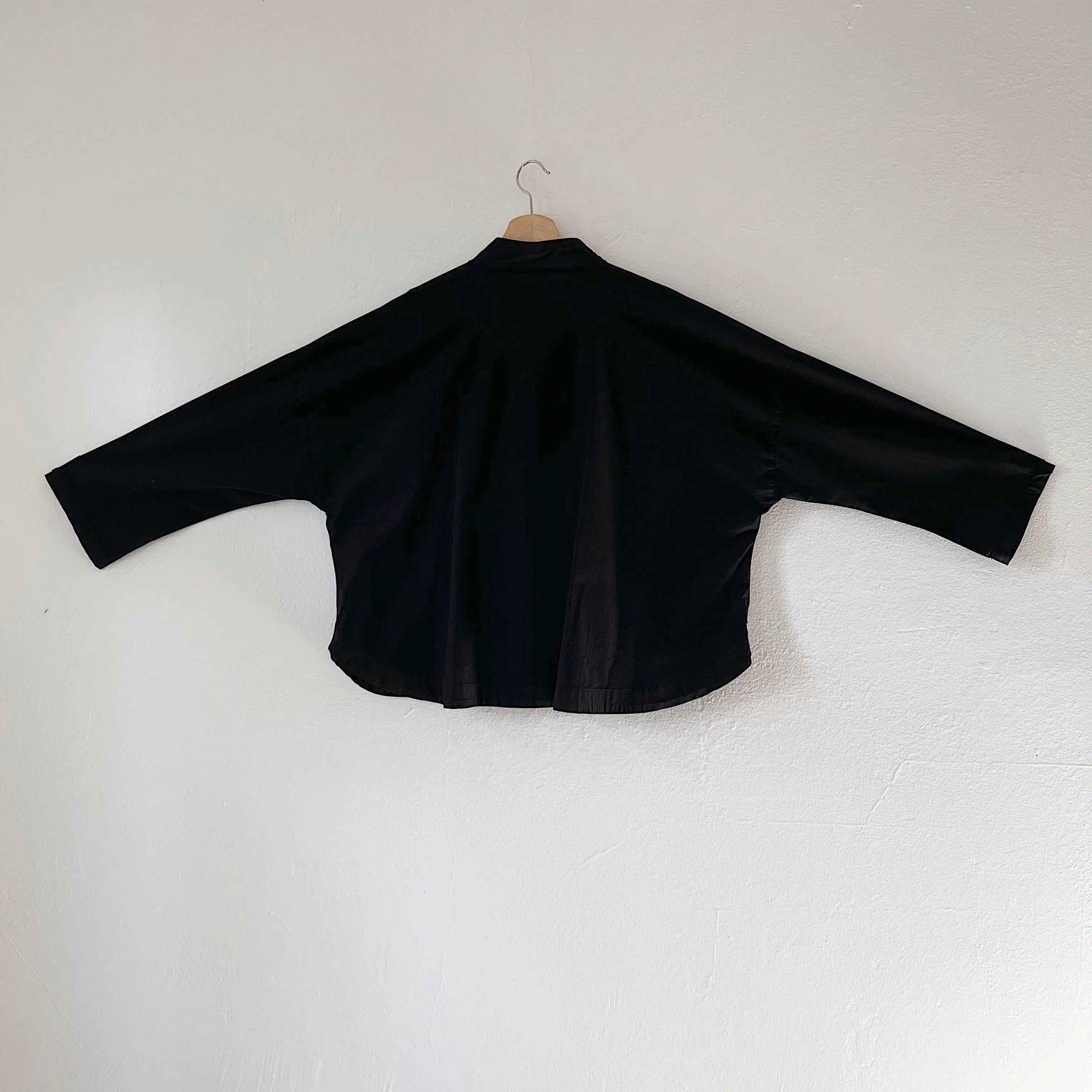 Eleven Stitch | Stand Collar Jacket in Black