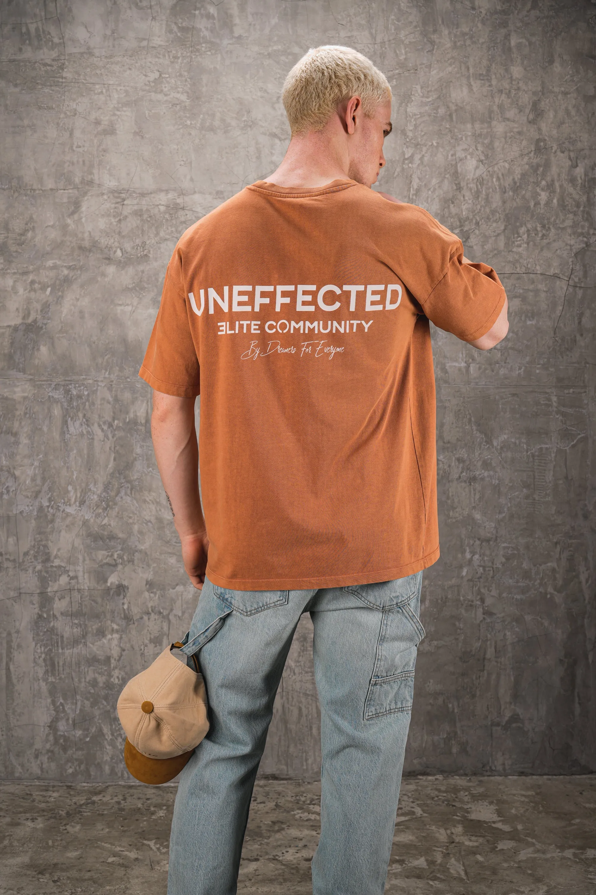 Elite Community Signature Oversized Tee - Washed Tile