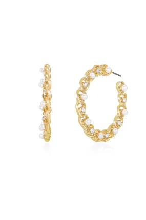 Elite Crystal Hoop Earring